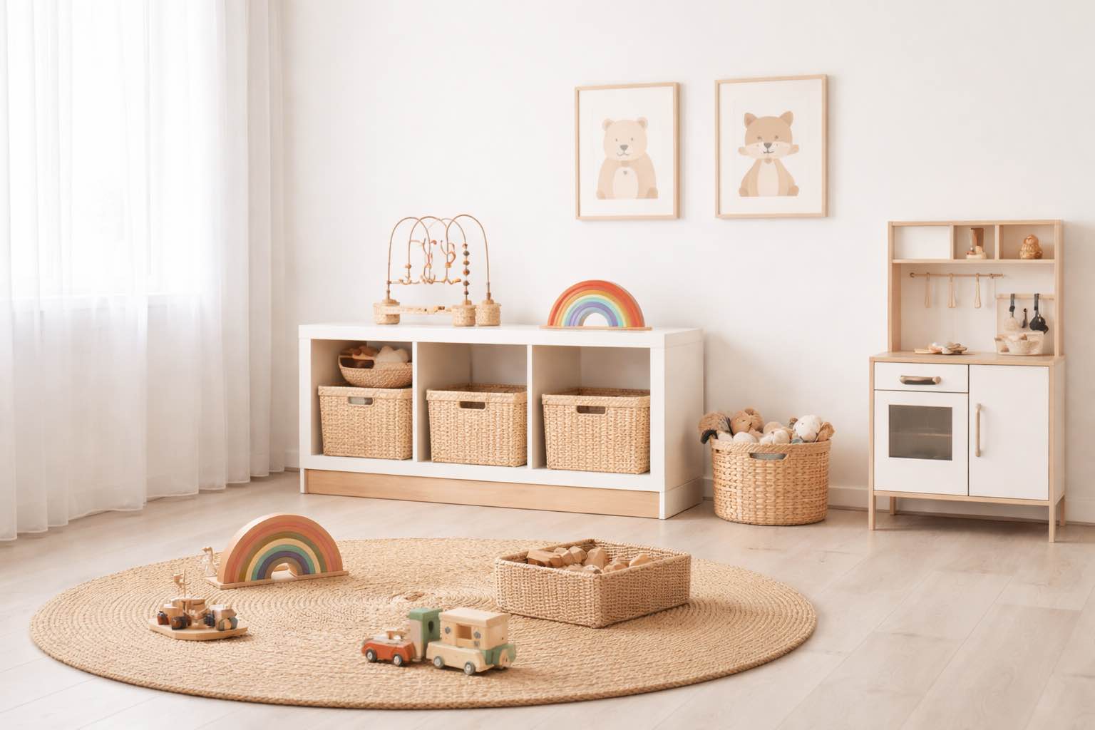 Minimalistický dětský pokoj – prostor pro klidnou a soustředěnou hru