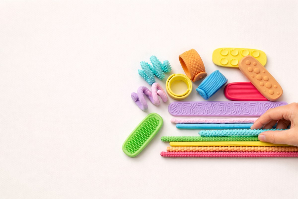 Texturované senzorické hračky Senzokids pro rozvoj hmatu u dětí